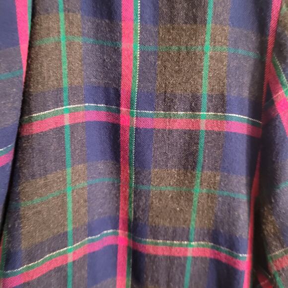 Victoria’s Secret Metallic Plaid Romper Sleepwear Medium Collegiate Quietlux - Picture 11 of 14